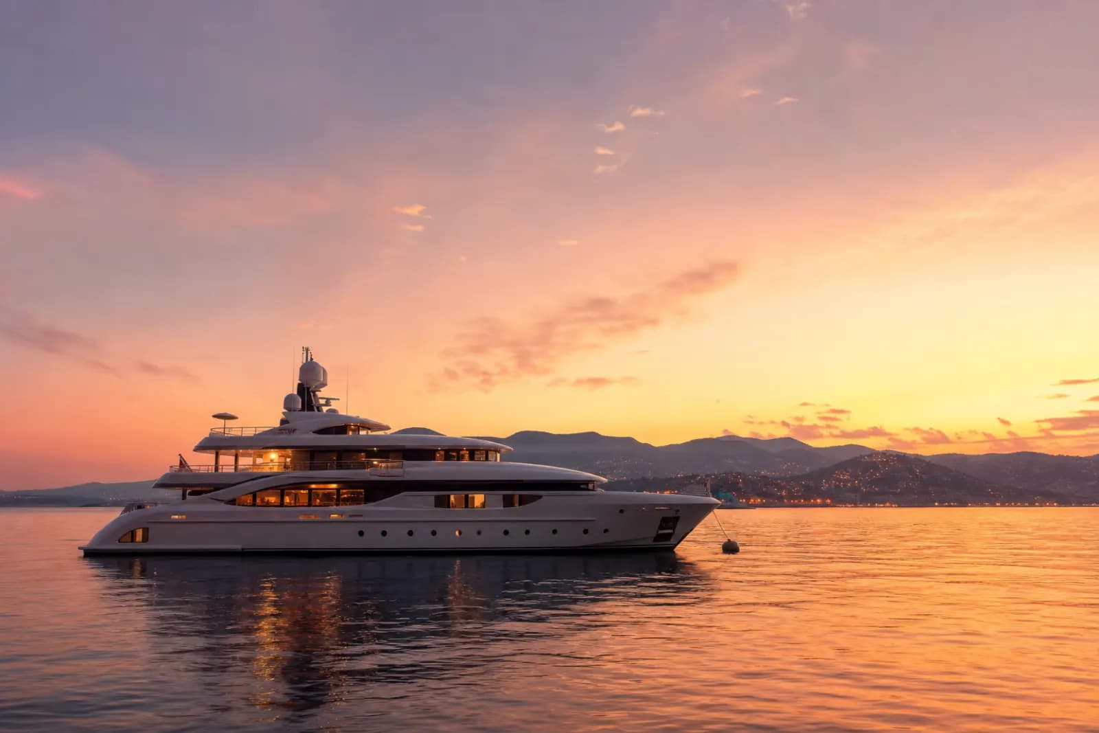 Cote d'Azur yacht charter coastline