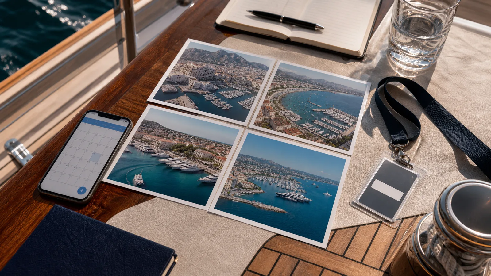 Superyacht route planning between Monaco and Cannes on the French Riviera